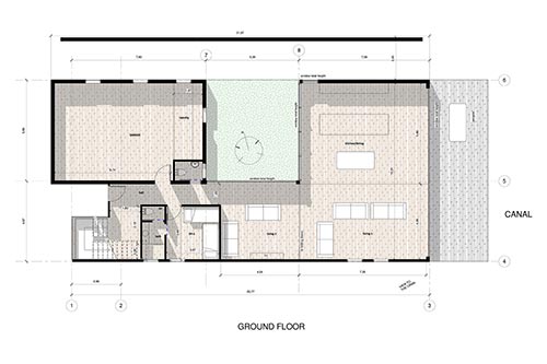 Inspired Property: Villa del Agua, Pauanui: 3 bedroom ground floor plan